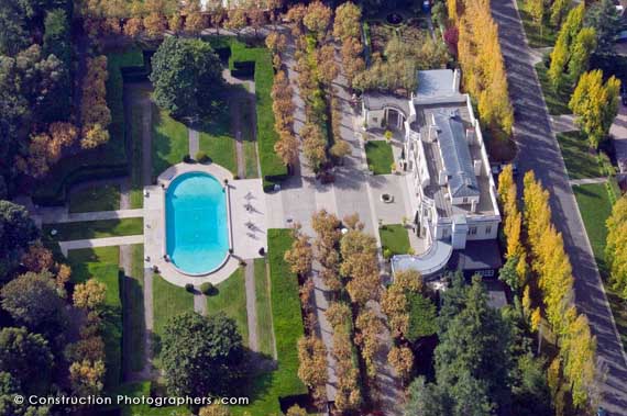 Aerial photos can define the work of a custom home builder.